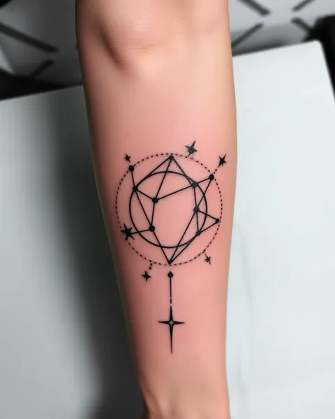 Tatuajes de Constelación Simbólicos para el Zodiaco y Más Allá