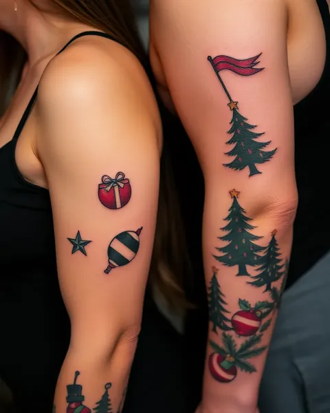 Tatuajes de Navidad para la temporada