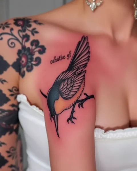 Tatuajes de ave: simbolizando libertad y esperanza