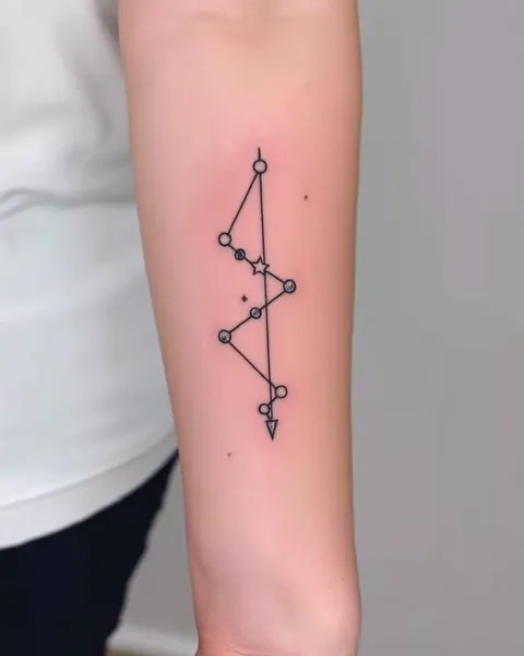 Tatuajes de constelación celestial para el entusiasta de la astronomía