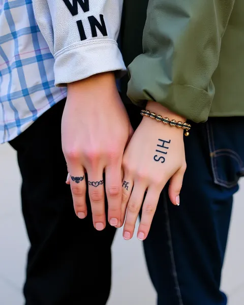 Tatuajes de dedos de pareja: símbolo permanente de partenonio