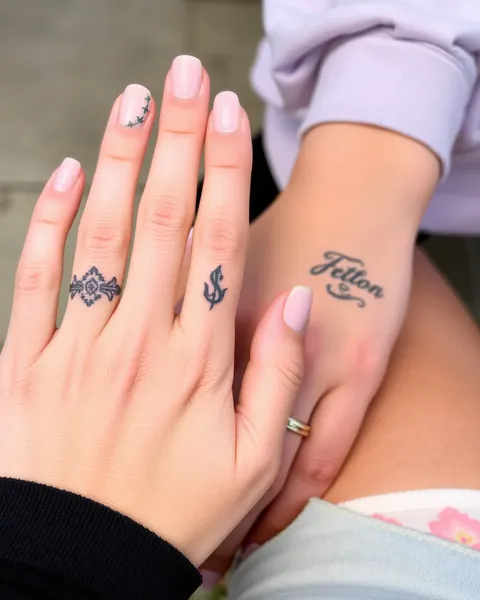 Tatuajes de dedos para parejas: declaración simple y poderosa