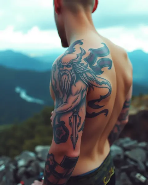 Tatuajes de dioses nórdicos: simbolizando protección y buena suerte