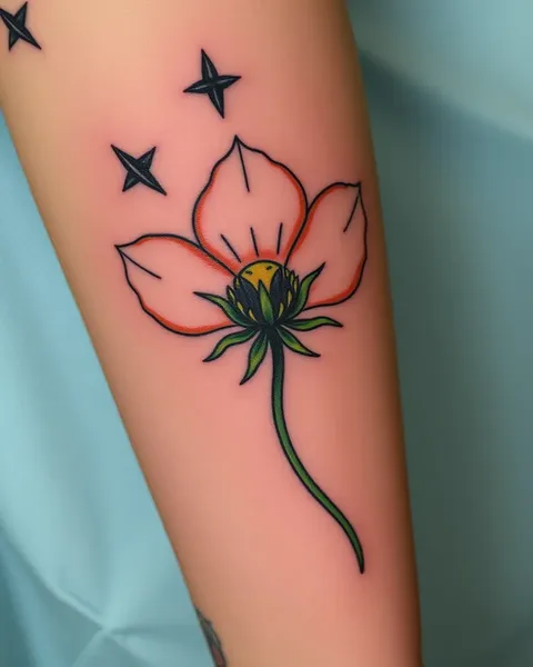 Tatuajes de flor de nacimiento de abril: un símbolo de inocencia y pureza