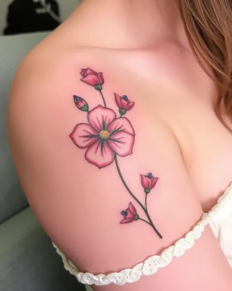 Tatuajes de flor de nacimiento en diciembre: ocasión especial