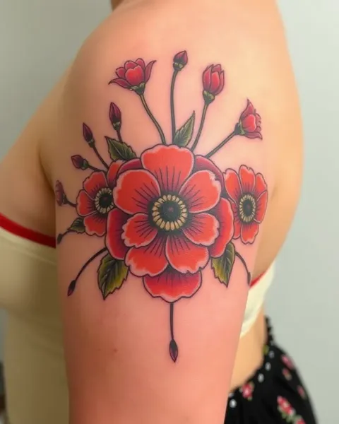 Tatuajes de flores de mes de nacimiento: Diseño personal y significativo