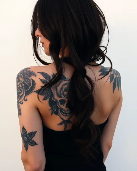 Tatuajes de hombros de mujeres: Arte corporal fashion