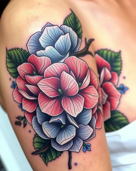 Tatuajes de hydrangea: una forma permanente de expresión personal