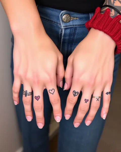 Tatuajes de mano dulces: arte delicado en los dedos