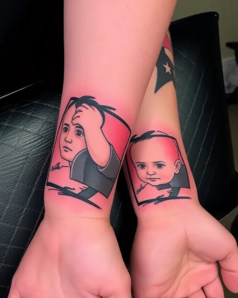 Tatuajes de padres que encarnan el amor por los hijos