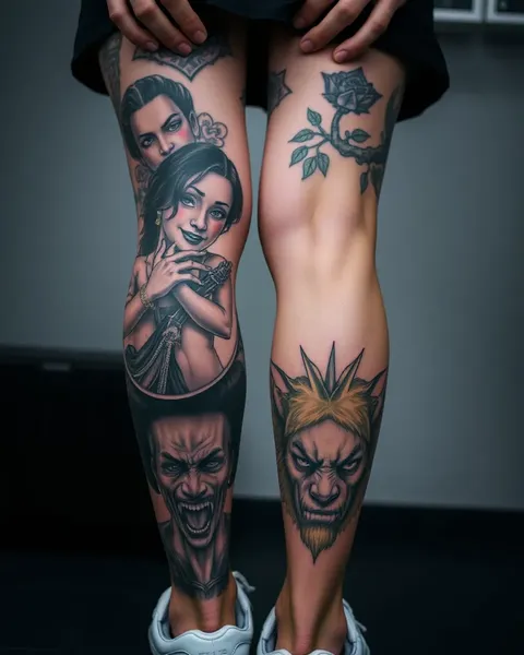 Tatuajes de pierna masculinos: una elección audaz y valiente