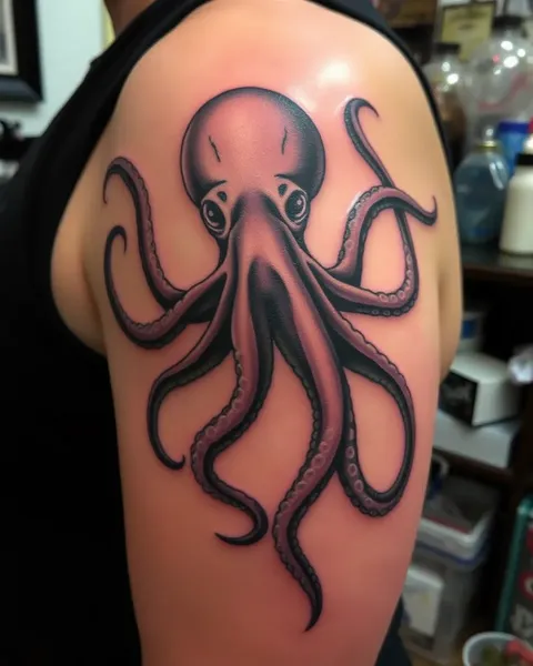 Tatuajes de pulpo simbolizando fuerza y resistencia