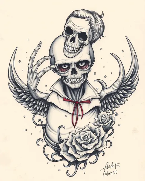 Tatuajes de terror: arte corporal aterrador y espeluznante