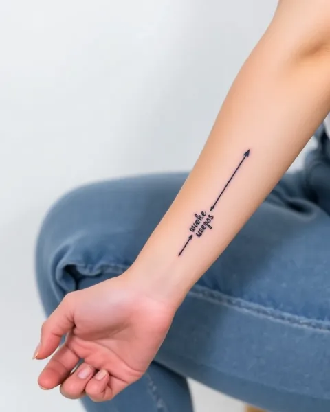 Tatuajes del antebrazo simple para mujeres