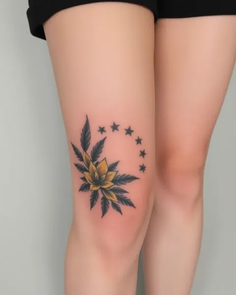 Tatuajes en la rodilla superior: Un pieza de arte que hace declaraciones