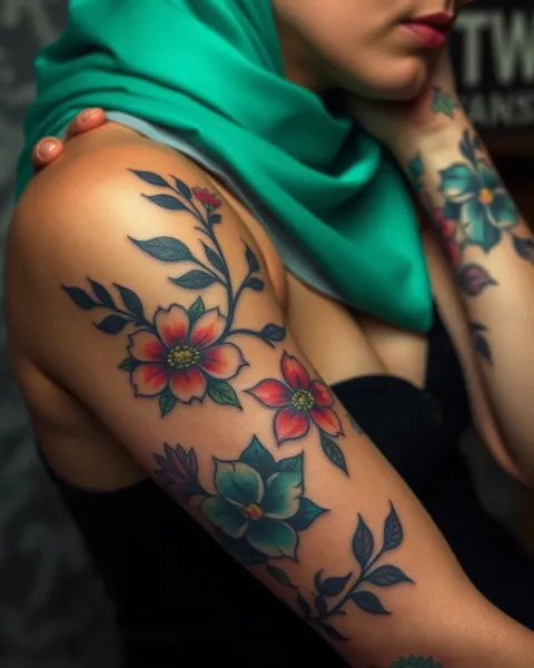 Tatuajes florales significativos para expresión personal