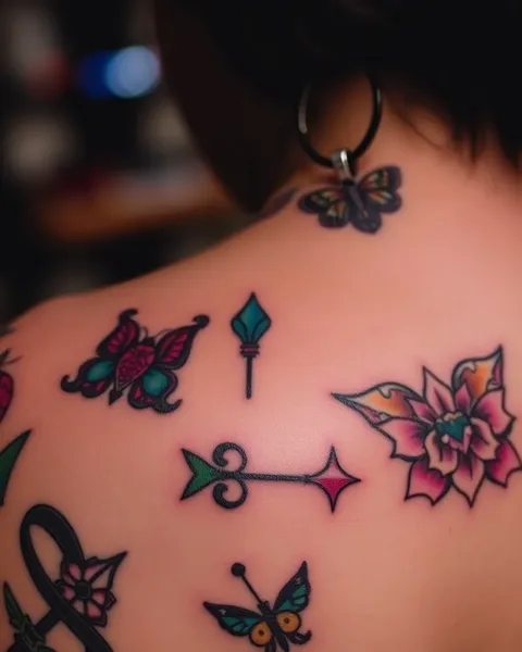 Tatuajes intrincados de colores para arte corporal