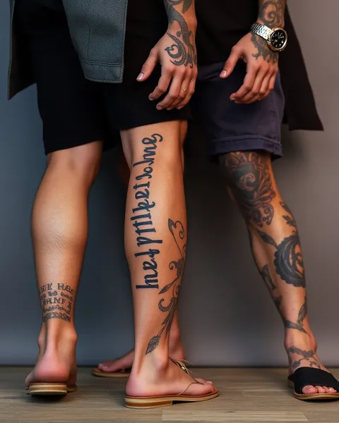 Tatuajes para piernas de hombres solo