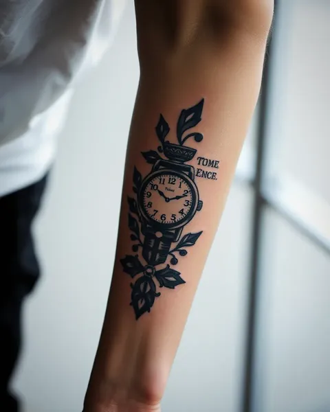 Tatuajes para recuerdos de urna de tiempo