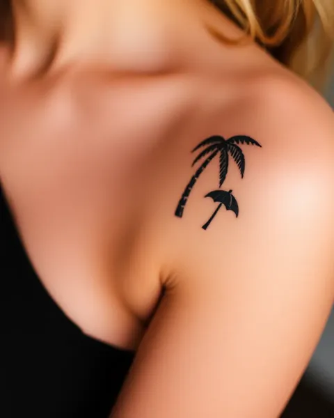 Tatuajes pequeños de playa para los jóvenes