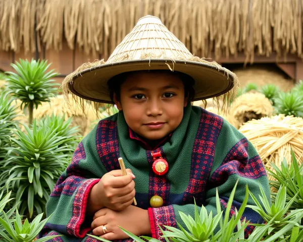 Tejido Chullo Peruano PNG Características