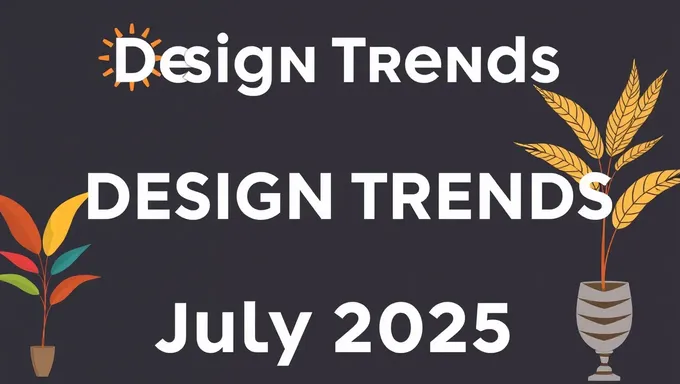 Tendencias de Diseño Gráfico para julio de 2025