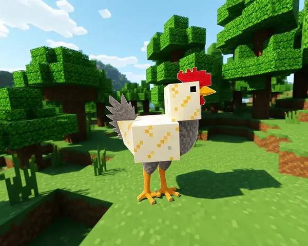 Textura de Pollo de Minecraft PNG Descarga Disponible