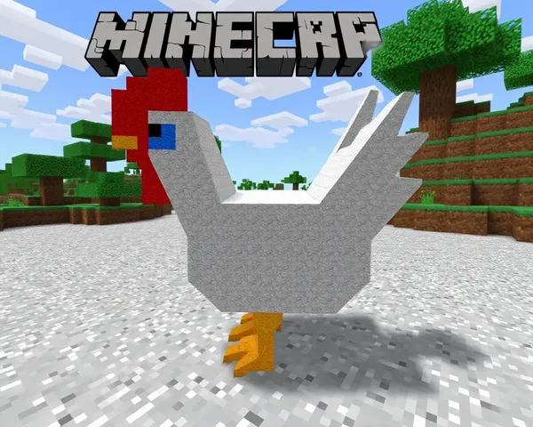 Textura de Pollo de Minecraft en formato de recurso de PNG disponible