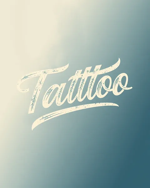 Tipografías de escritura cursiva para el arte del tatuaje