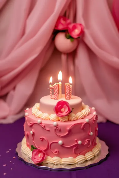 Torta de cumpleaños de la chica con amigos alrededor