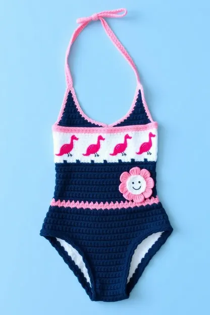 Trajes de Baño Crochetados para Niñas Pequeñas