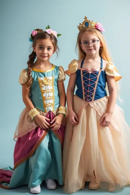 Trajes de princesa para diversión de vestir a las chicas