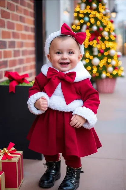 Trajes navideños acogedores para bebés niñas para un Winter Wonderland