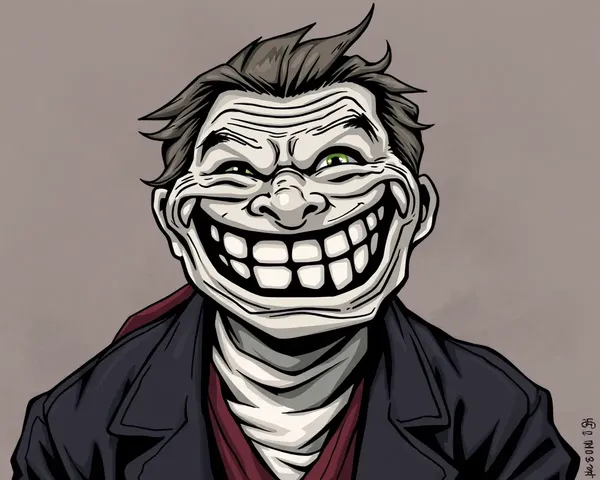 Trolling Face PNG Usado comúnmente en memes