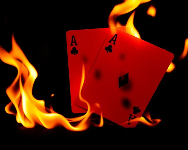 Técnica de Edición de Imagen de Poker de Fuego PNG