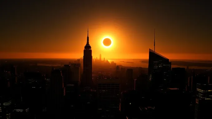 Un eclipse solar en Nueva York en 2025: una visión rara