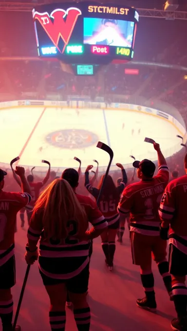 Un fanático de hockey hace una exposición de pecho en vivo en la TV