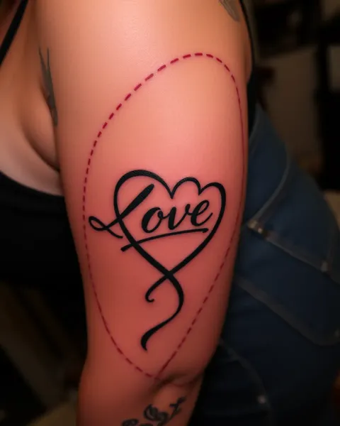 Un tatuaje de lealtad sobre el amor: un símbolo de compromiso inquebrantable