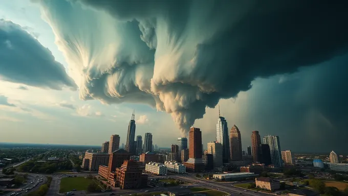 Un tornado azota Dallas en 2025