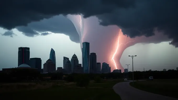 Un tornado causa destrucción en Dallas en 2025