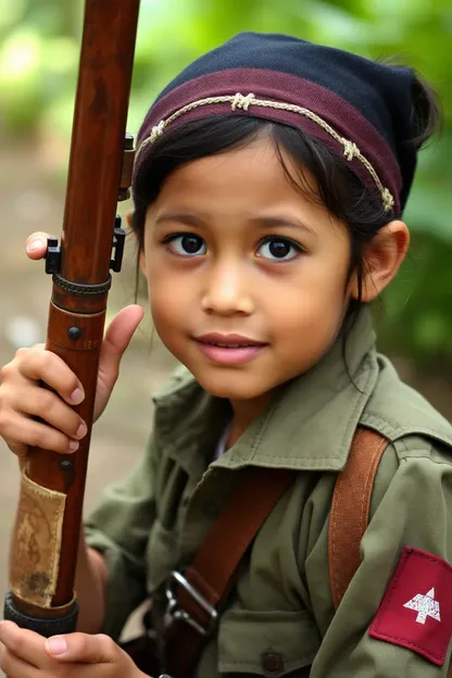 Una Guerra de Independencia de una Niña Guerrillera Desarrolla