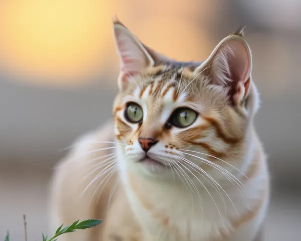 Una Pequeña Imagen de los Ojos de un Gato