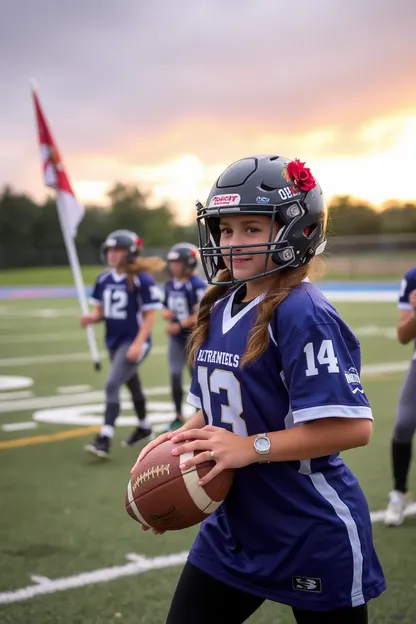 Uniformes de fútbol americano de bandera de niñas JCPR