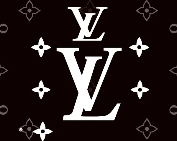 Utilización del logo de Louis Vuitton en diseño PNG