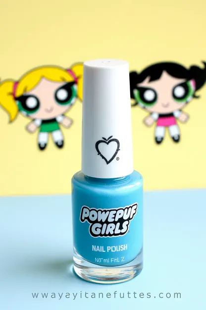 Uñas de nail polish de las Powerpuff Girls para niños