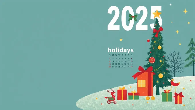 Vacaciones para el calendario de 2025 anunciadas oficialmente