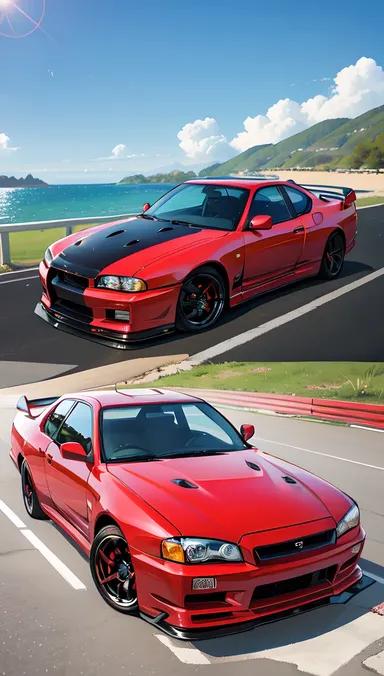 Variantes del modelo del coche Nissan Skyline GTR R34 de 2002