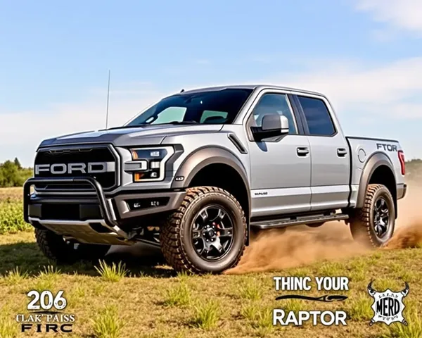 Vehículo de tracción 4x4 Ford Raptor F-150 en formato de vector PNG