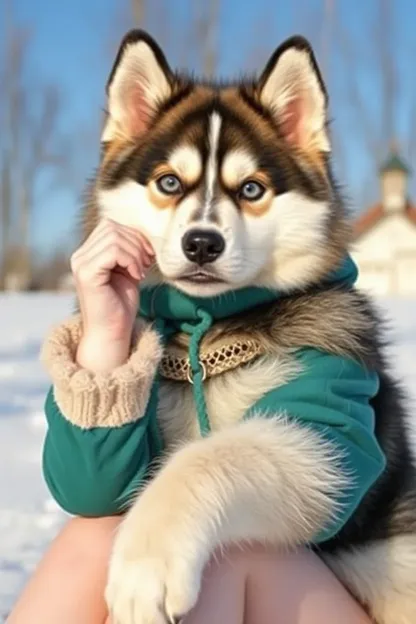 Ver a una cámara en línea de una niña siberiana linda