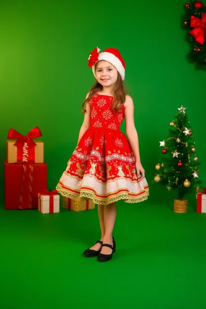 Vestido de Navidad para niñas que aman